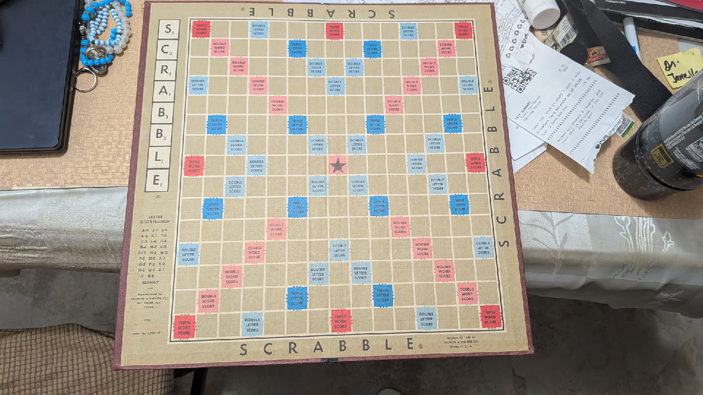 Vintage Scrabble Board Game