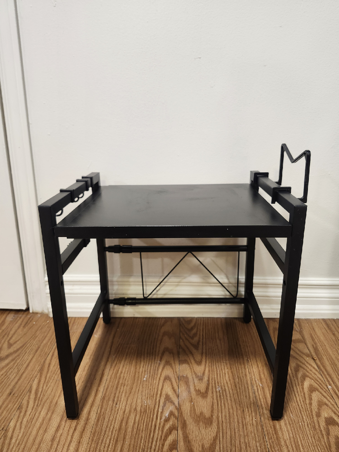 Black Metal Shelf Rack