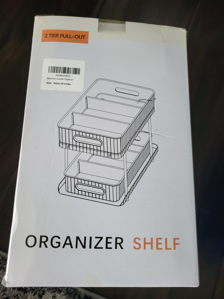 2 Tier Pull-Out Organizer Shelf - NEW