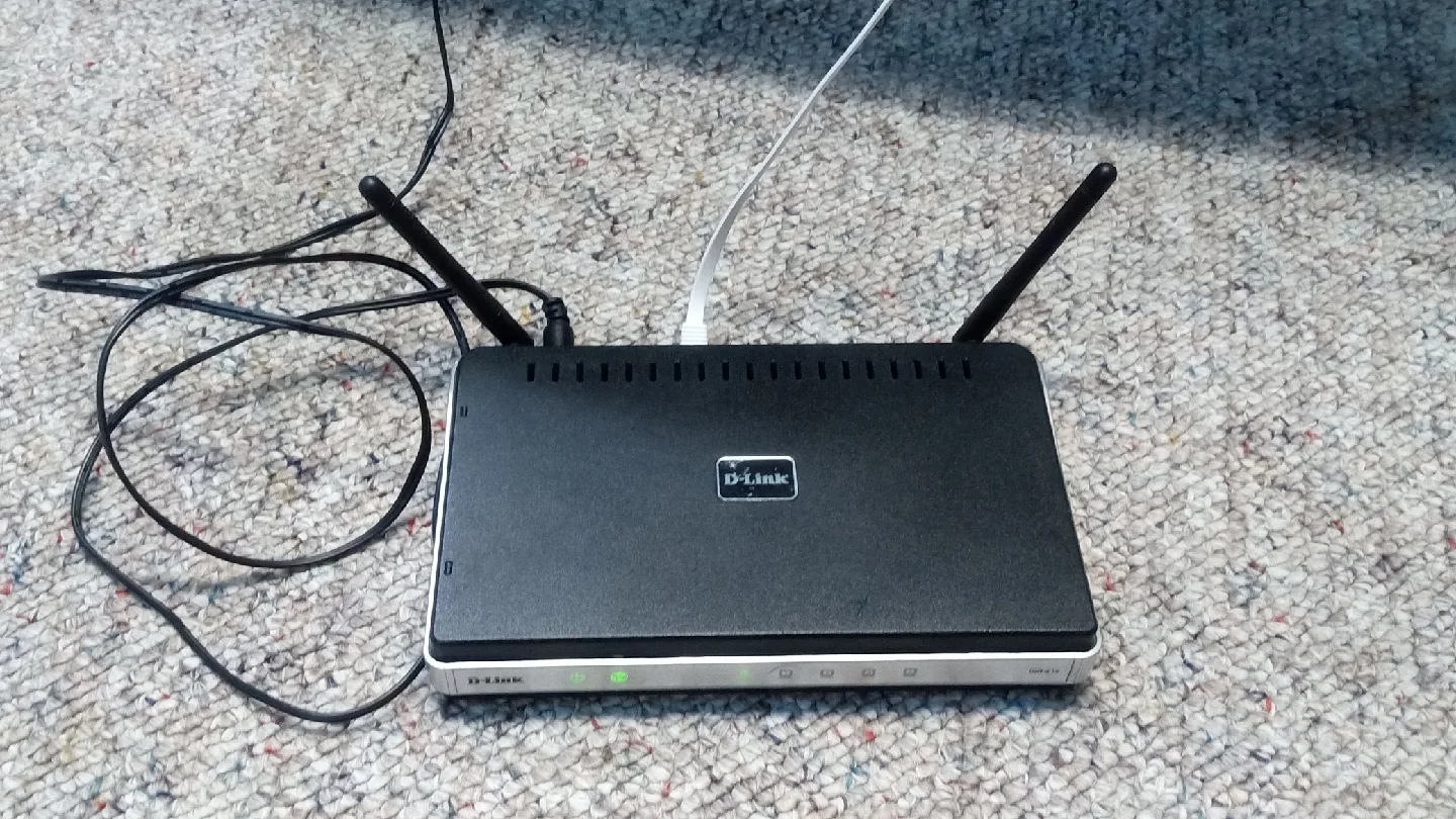 D-Link Router with Power Adapter
