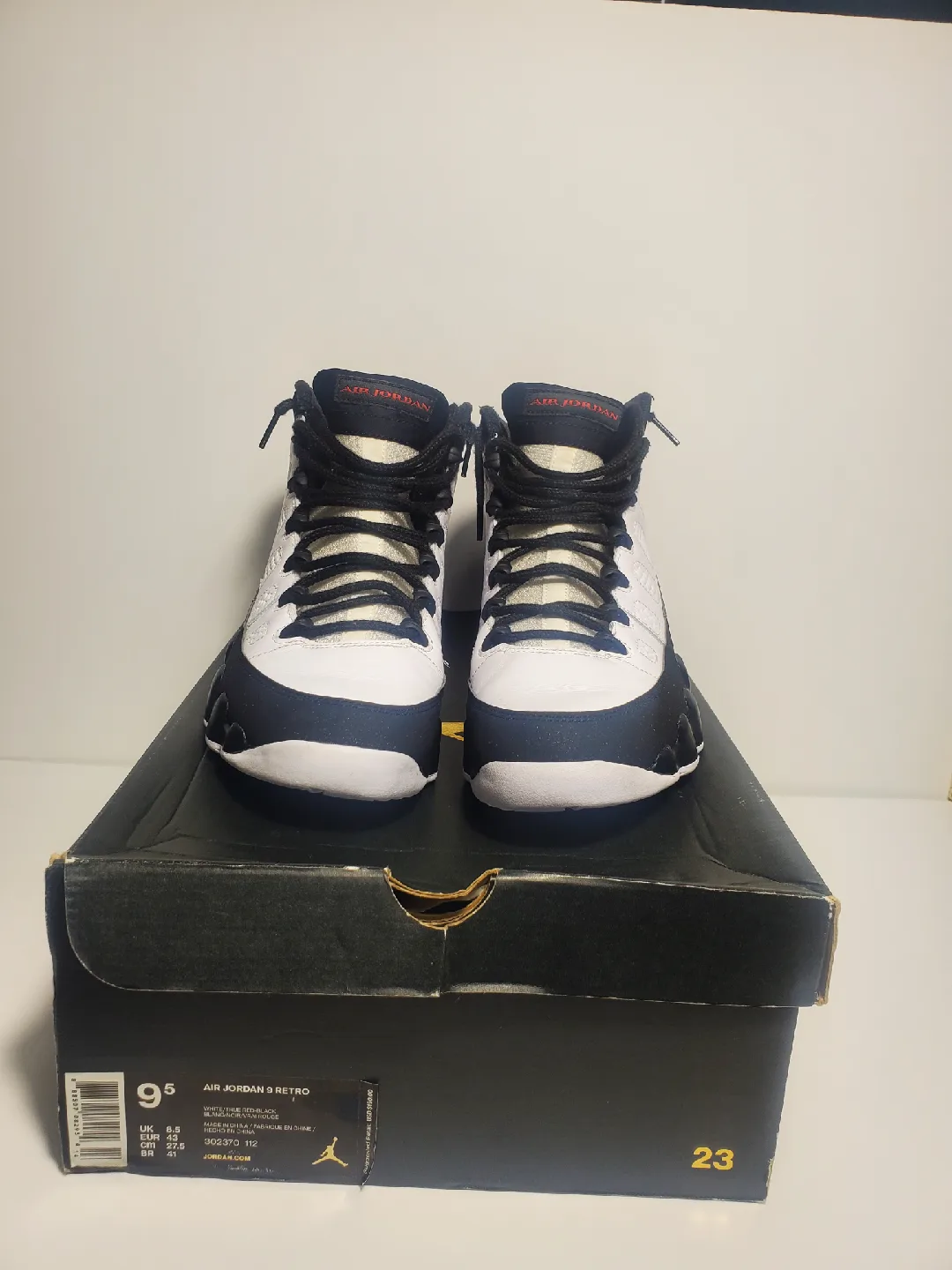 Men’s Jordan 9 Retro OG 302370-112 Size 9.5 image indicator(2)