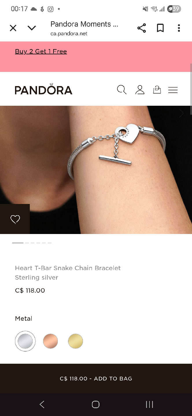 Pandora Chain Bracelet Sterling Silver - photo 4