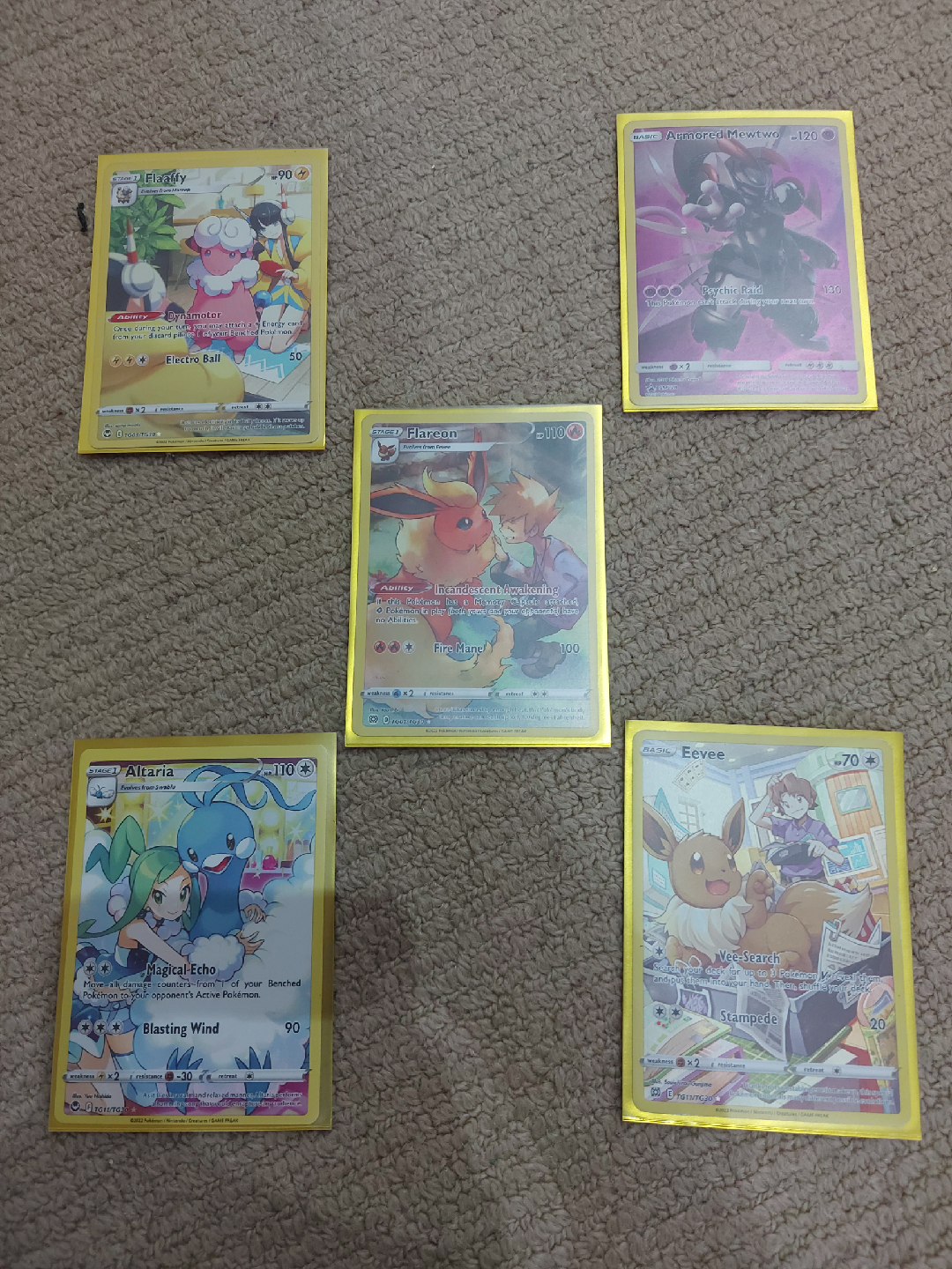 Pokémon full art TCG Cards
