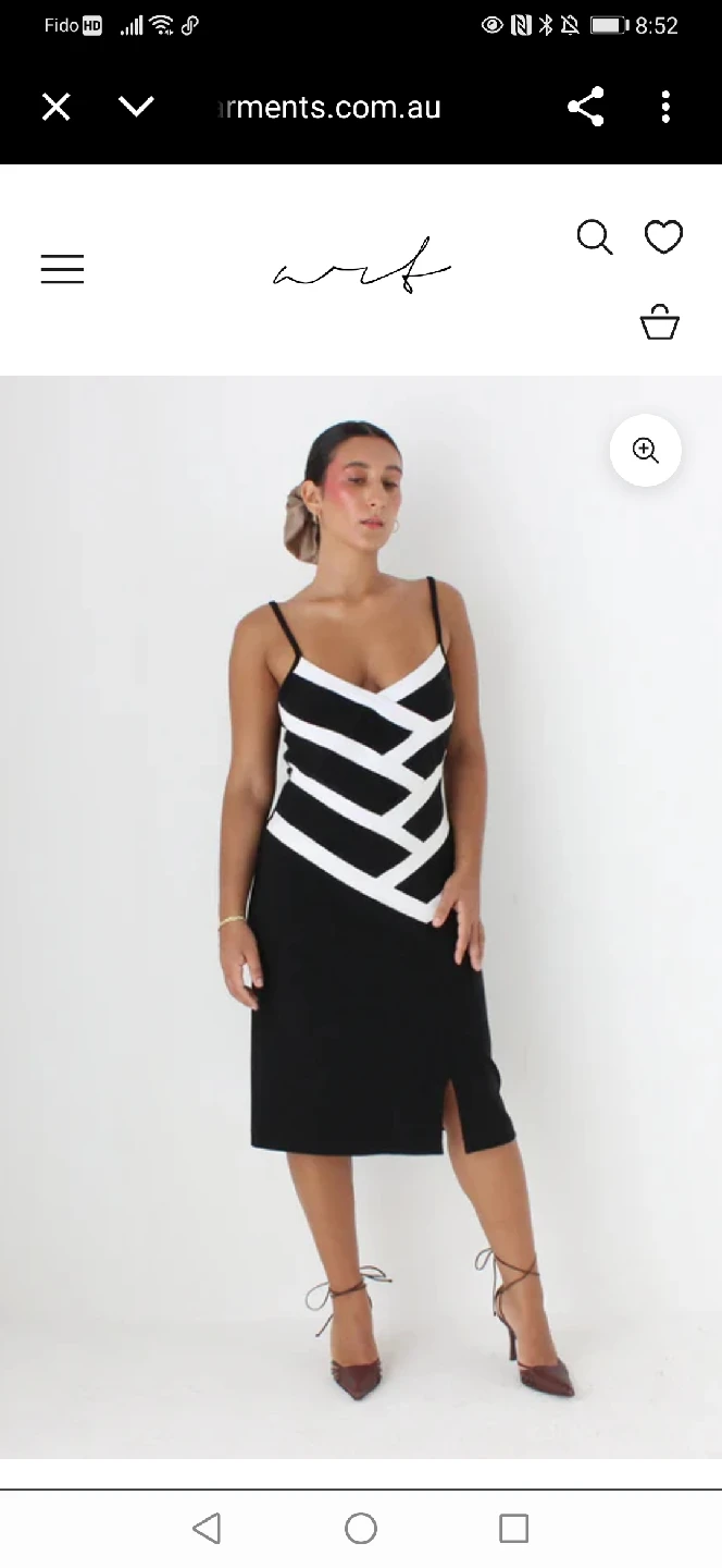 Joseph Ribkoff Black & White Dress s10