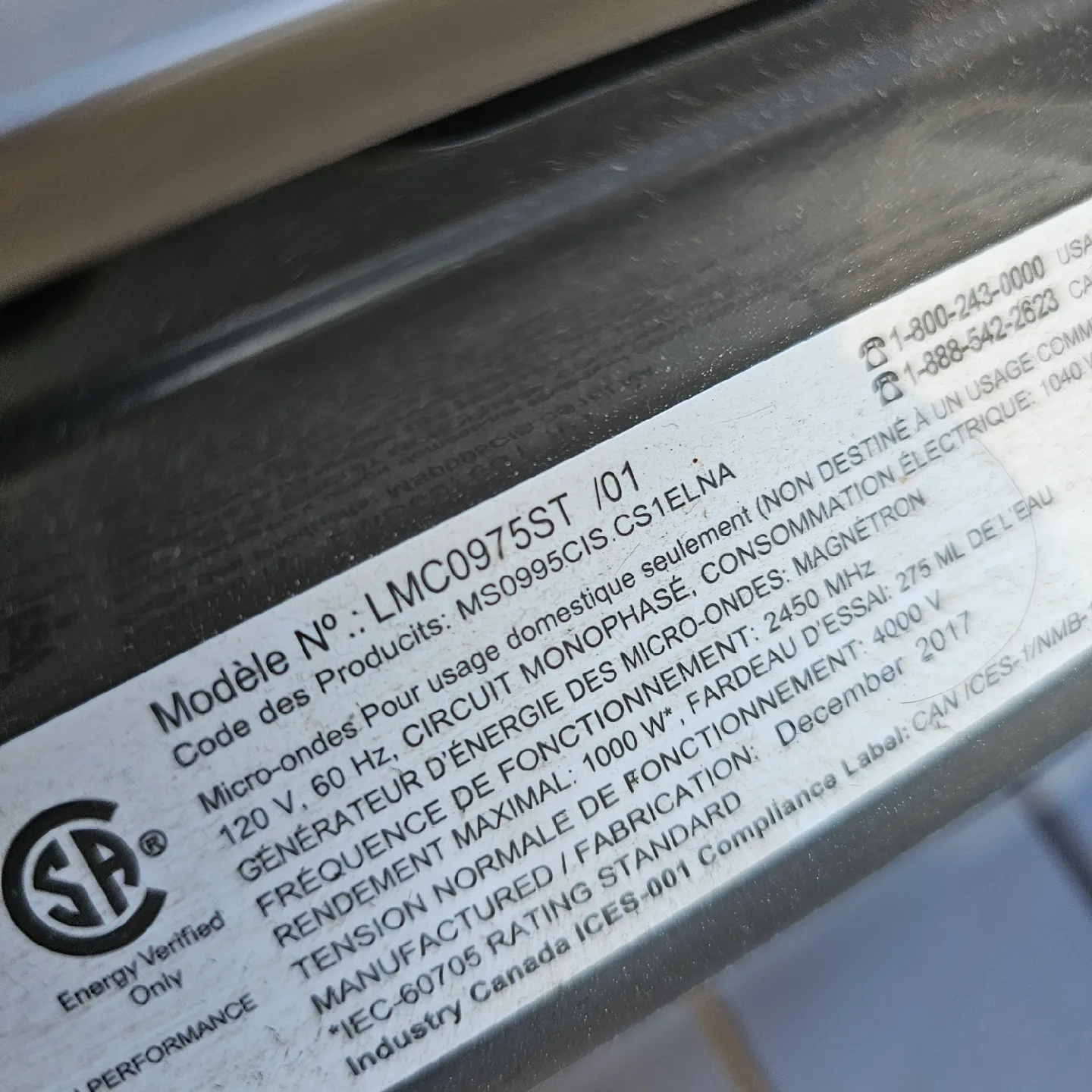 LG Microwave - Model LMC0975ST image indicator(3)