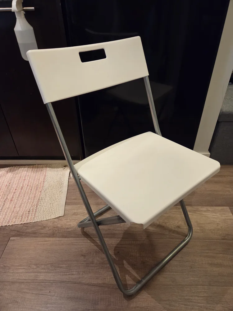 White Folding Chair thumbnail