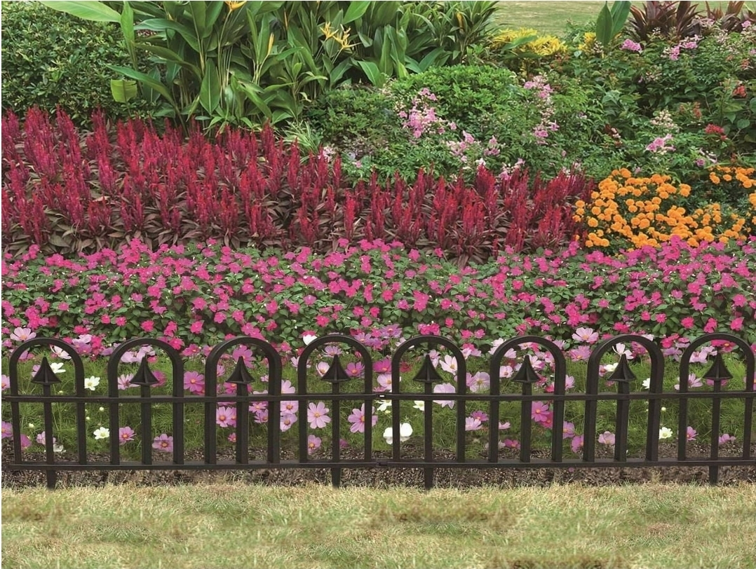 Small Black Garden Fence Edging 9 pc - photo 2