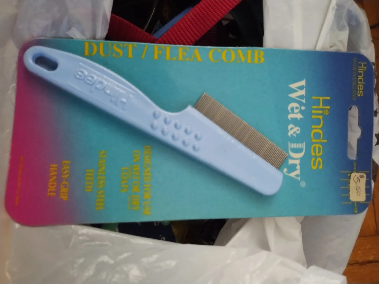 Dog Collar Clic 12.5cm & Hindes Wet & Dry Flea Comb image indicator(2)