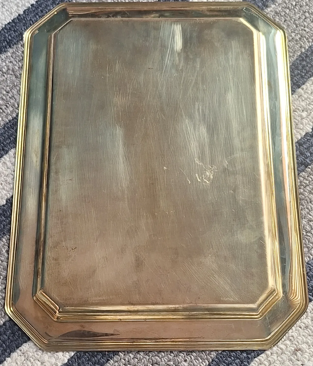 Vintage brass serving tray image indicator(2)