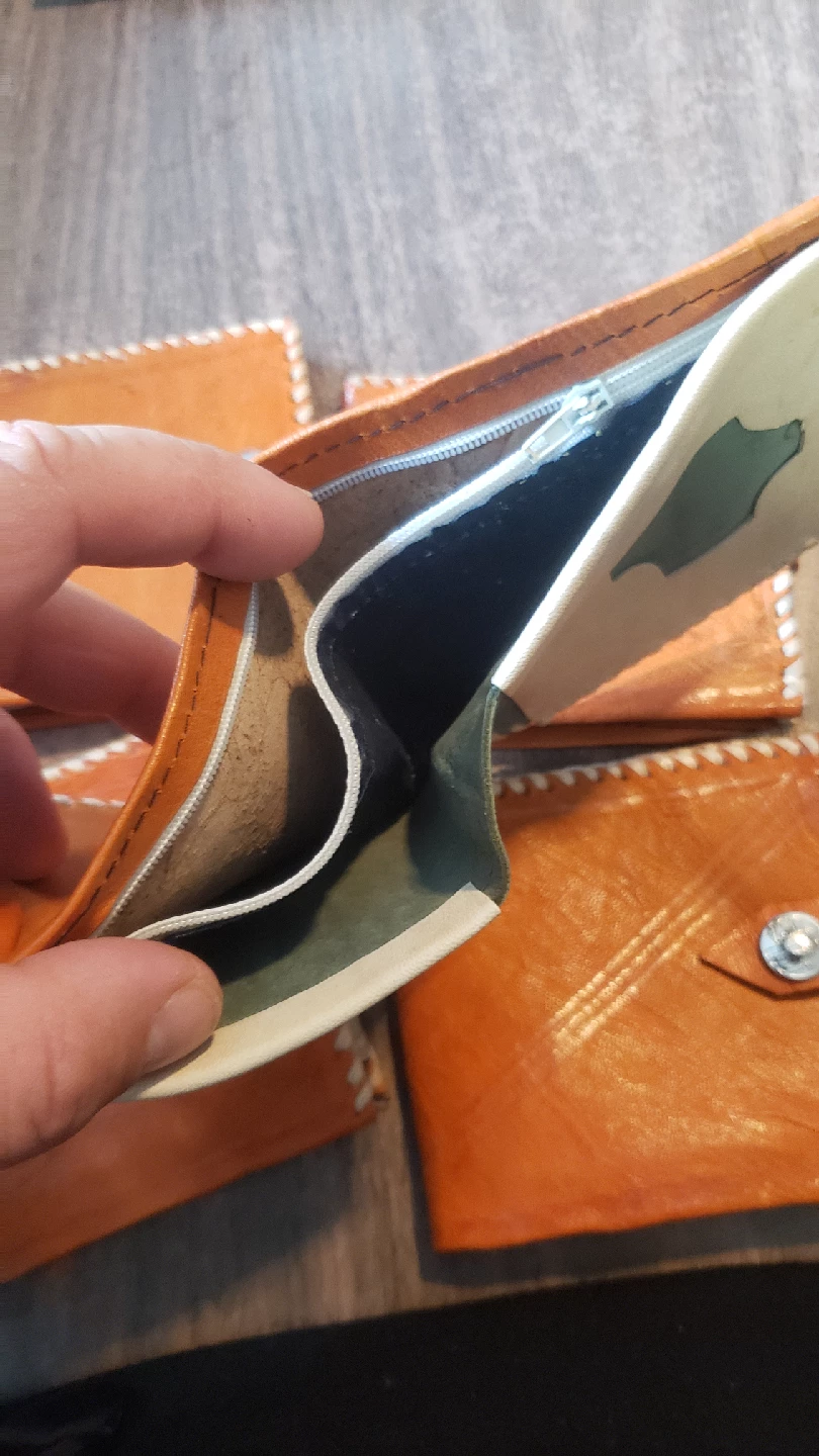 Handmade Leather Wallet from Nigeria 2$ each as is
