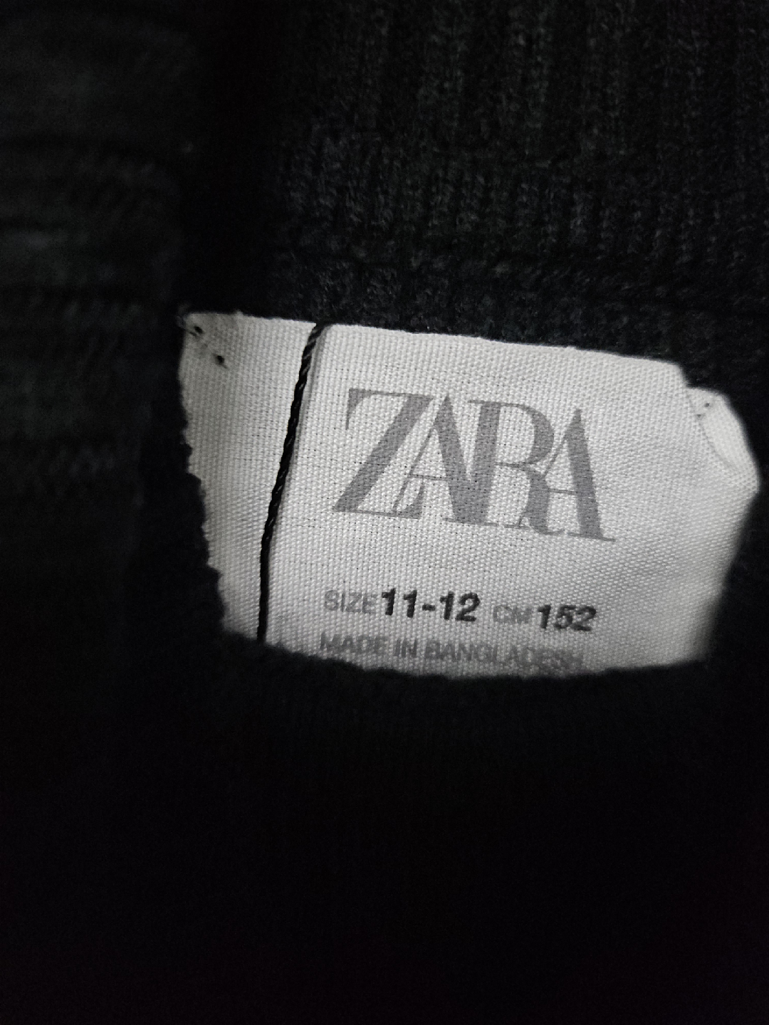 Zara Black & White Striped Turtleneck Sweater Size 11-12 - photo 4