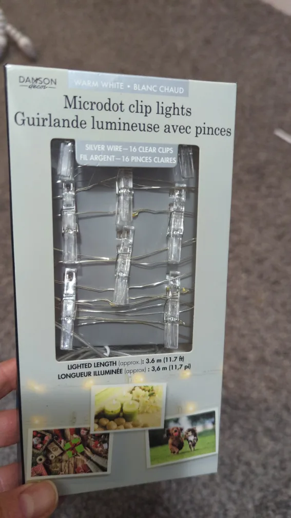 New Damson Microdot Clip Lights - Gold & Silver image indicator(3)