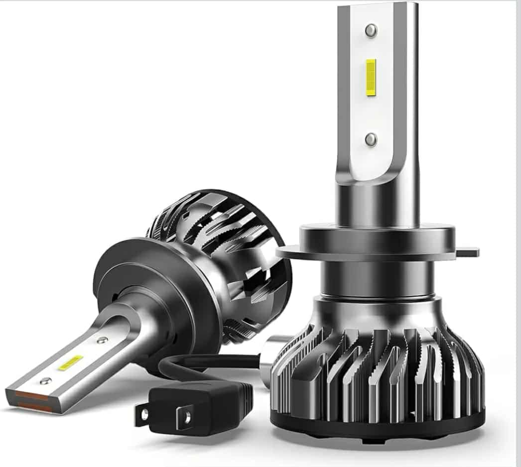 H7 LED Headlight Bulb 10000lm 6000K Cool White Conversion Kit