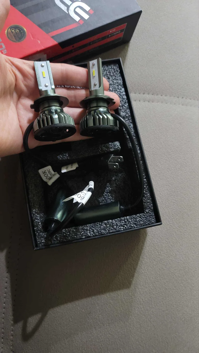 H7 LED Headlight Bulb 10000lm 6000K Cool White Conversion Kit image indicator(9)