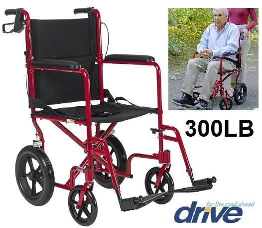 Drive Medical Expedition Aluminum transport Chair- Wheelchair thumbnail