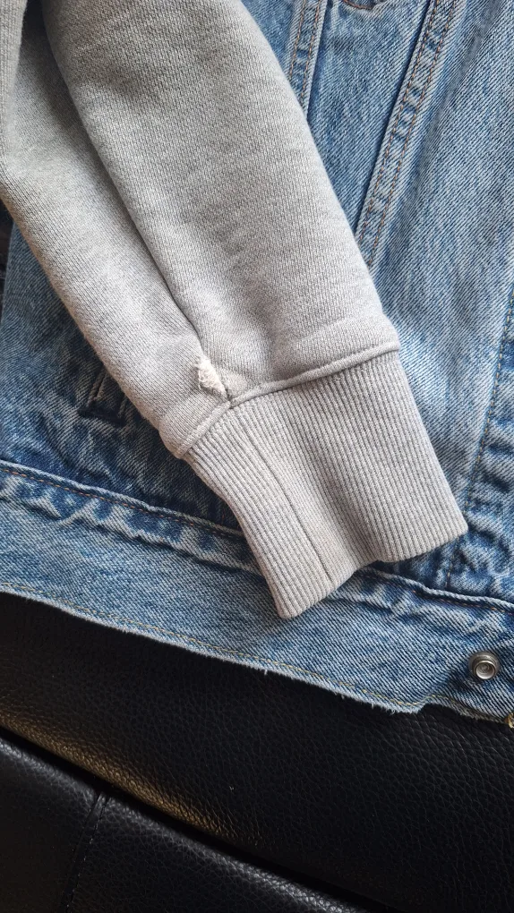 Levi Strauss & Co. Denim Jacket with Hoodie - Size S image indicator(4)