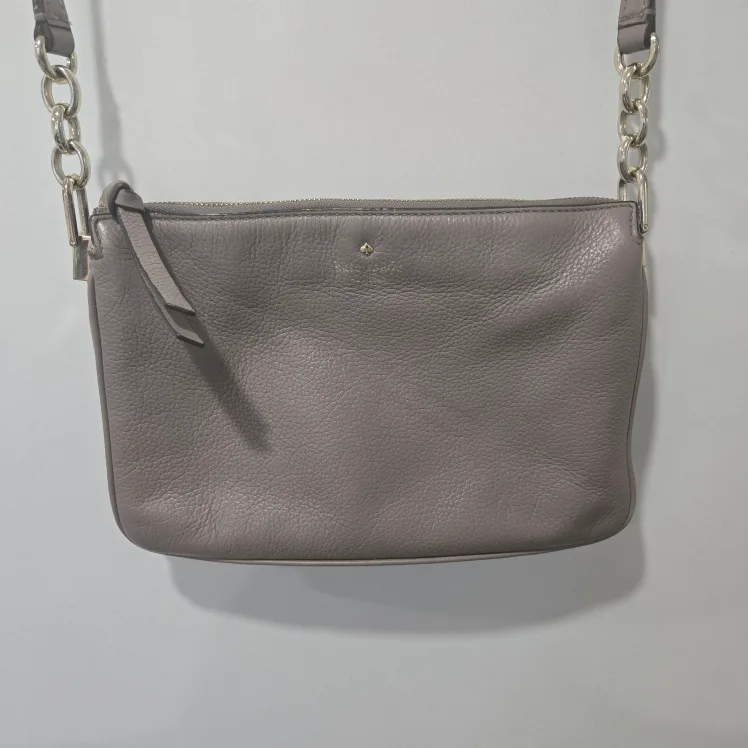 Kate Spade Taupe Leather Cross Body Purse image indicator(2)