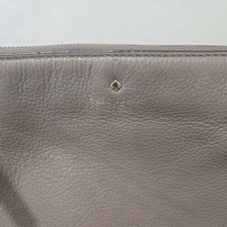 Kate Spade Taupe Leather Cross Body Purse image indicator(3)