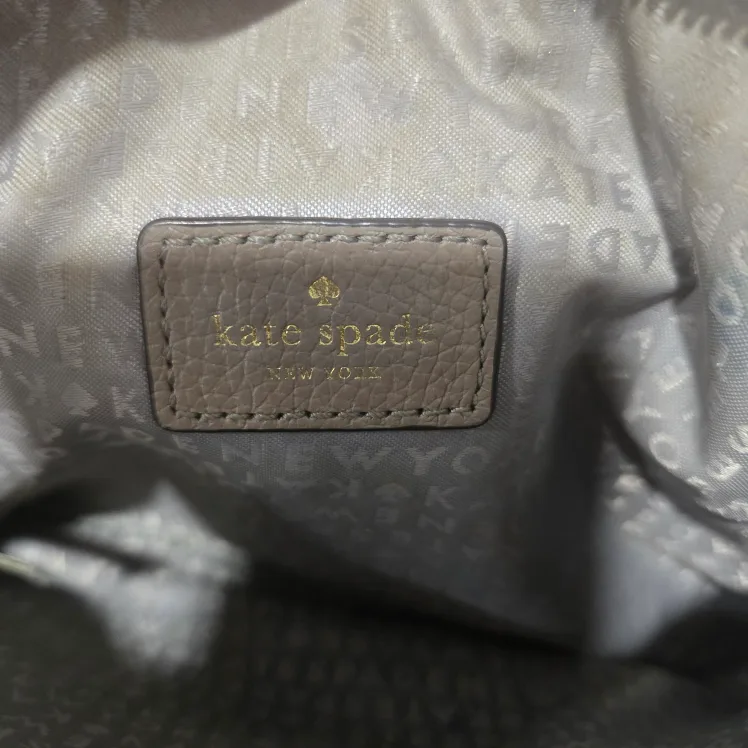 Kate Spade Taupe Leather Cross Body Purse image indicator(5)