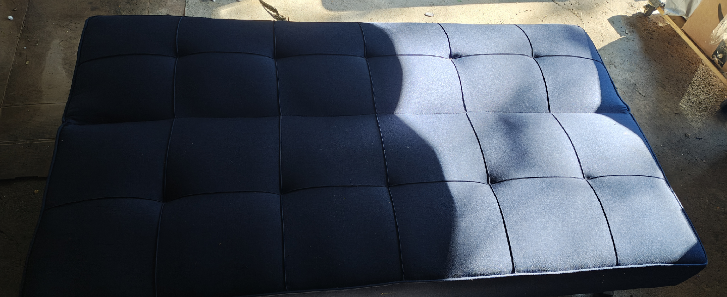 Navy Blue Futon with USB Ports - photo 2