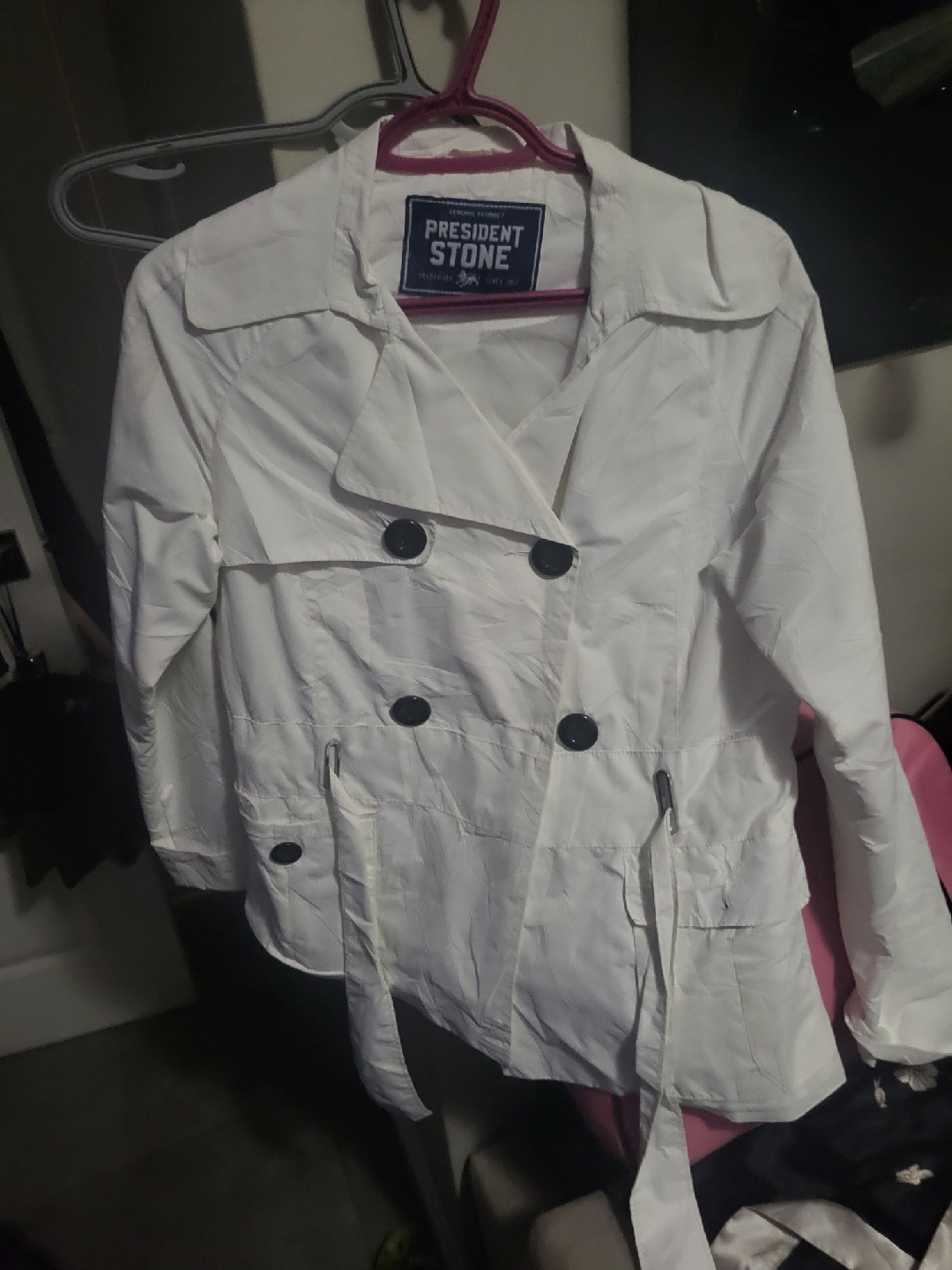 President Stone White Jacket - Size M