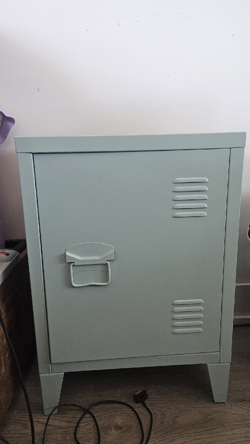 FREE Mint Green Metal Locker Side Table - photo 2