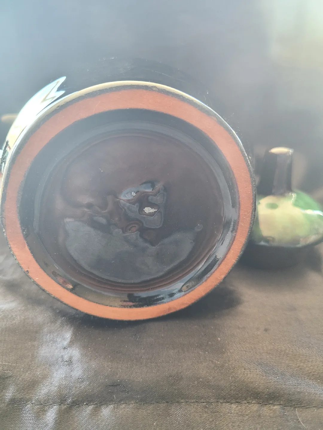 Blue Mountain  Pottery Coffee Pot - Green & Black image indicator(3)