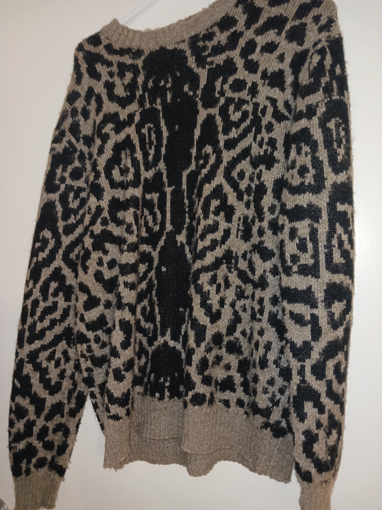 Zara - Patterned Crewneck Sweater