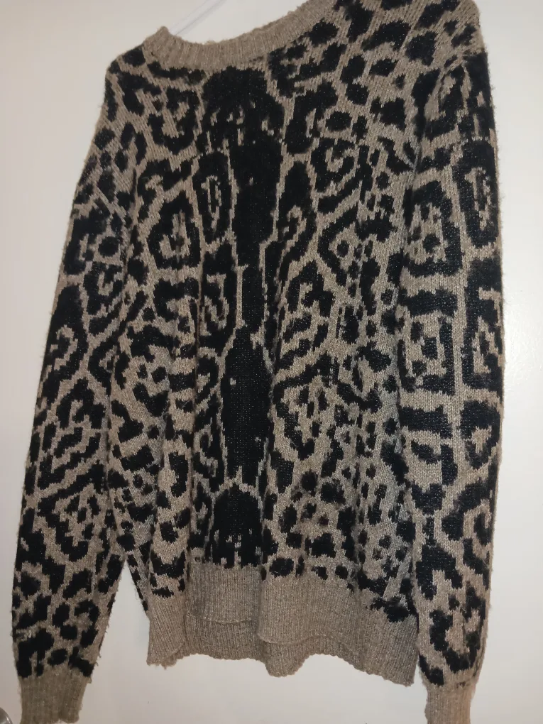 Zara - Patterned Crewneck Sweater thumbnail