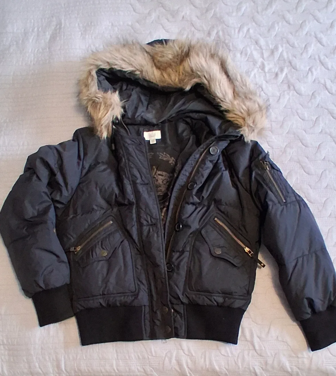 Black Puffer Jacket size medium thumbnail