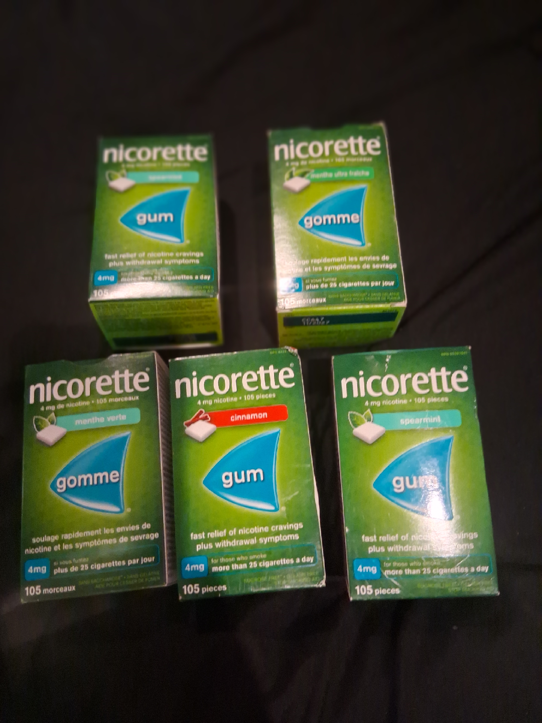 Nicorette Gum (Cool Mint & Cinnamon)