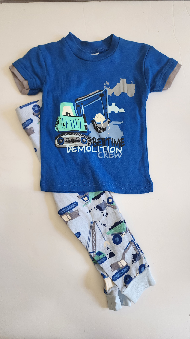 Bedtime Demolition Crew Pajama Set-2T