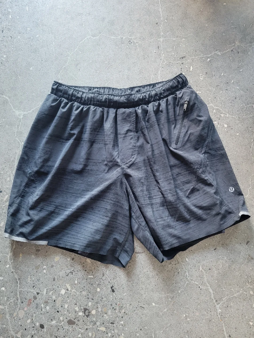 Lululemon Grey Running Shorts thumbnail