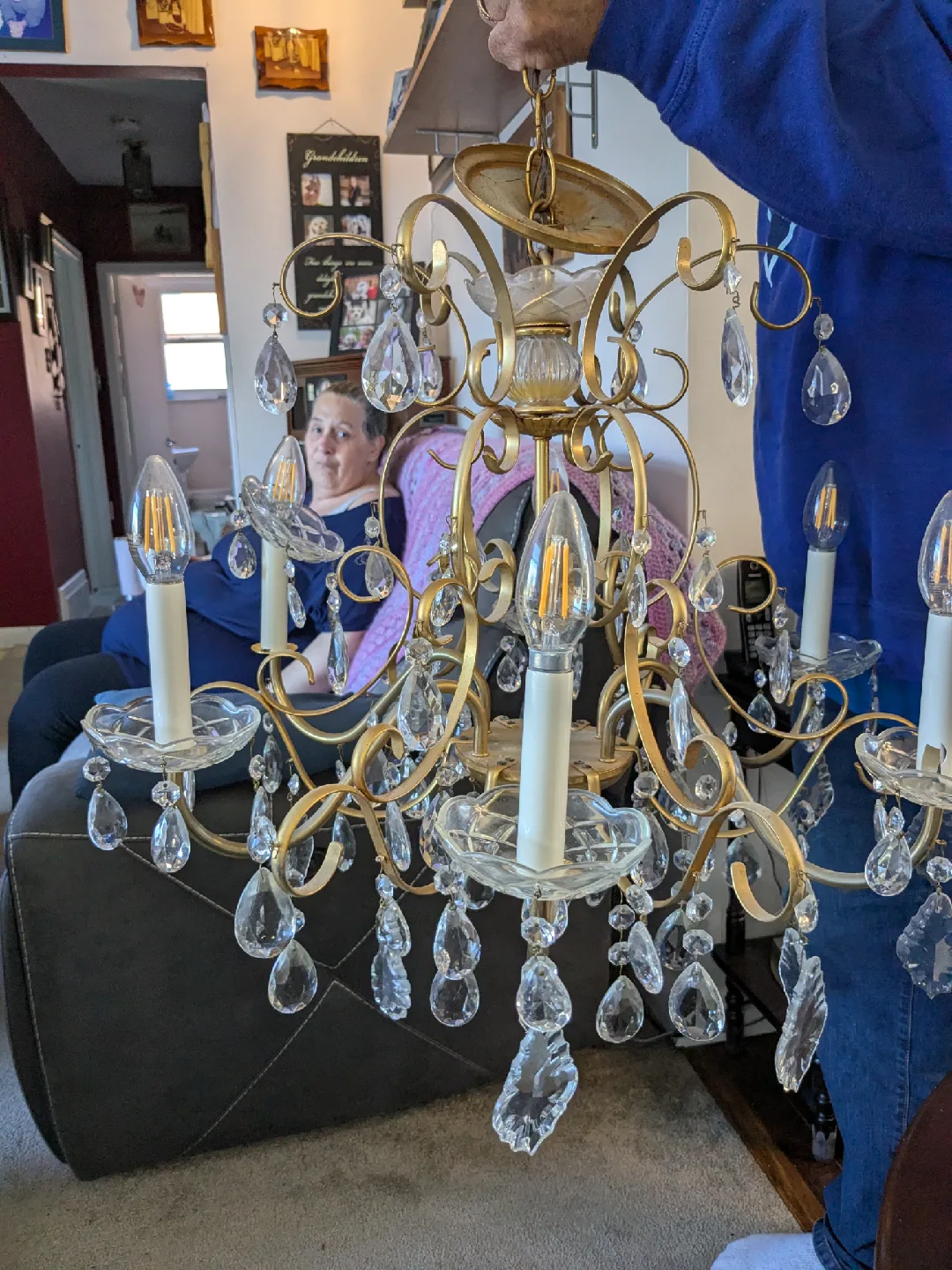Ornate Gold Chandelier image indicator(2)