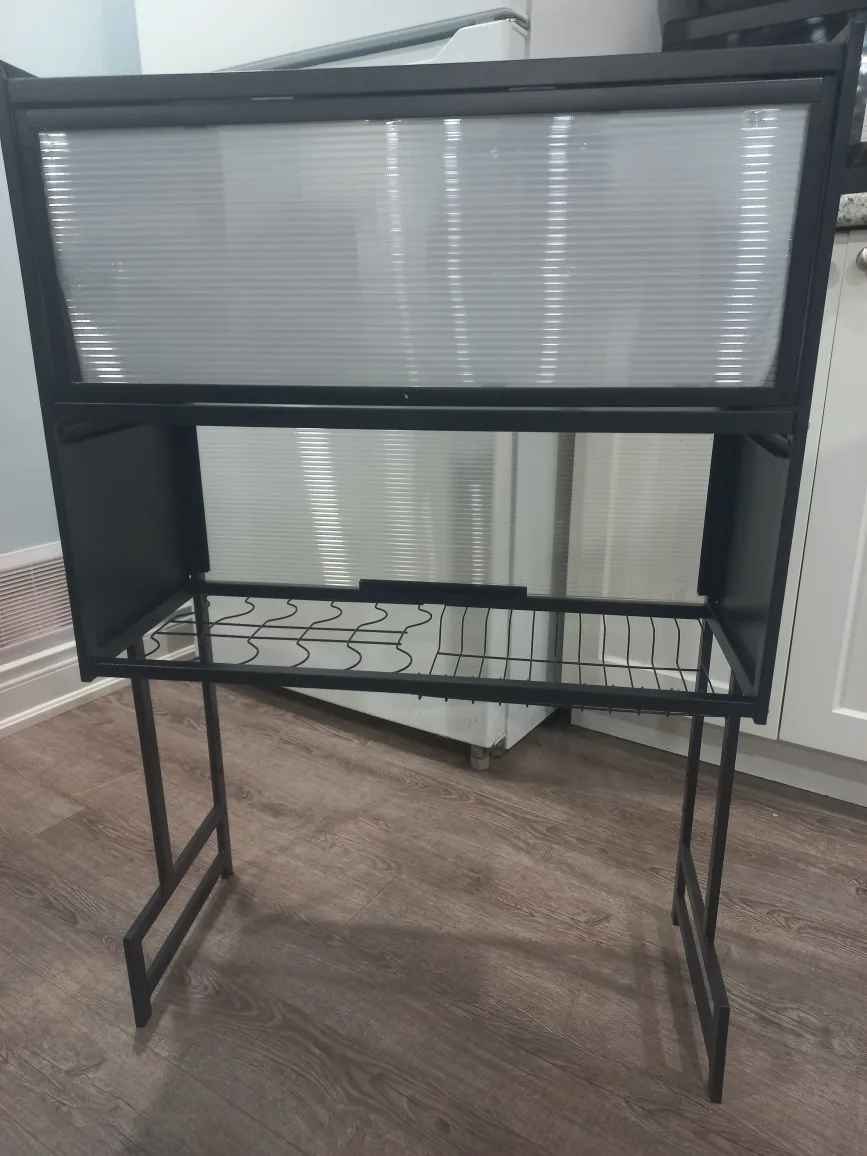 Black single over sink dish drainer image indicator(3)