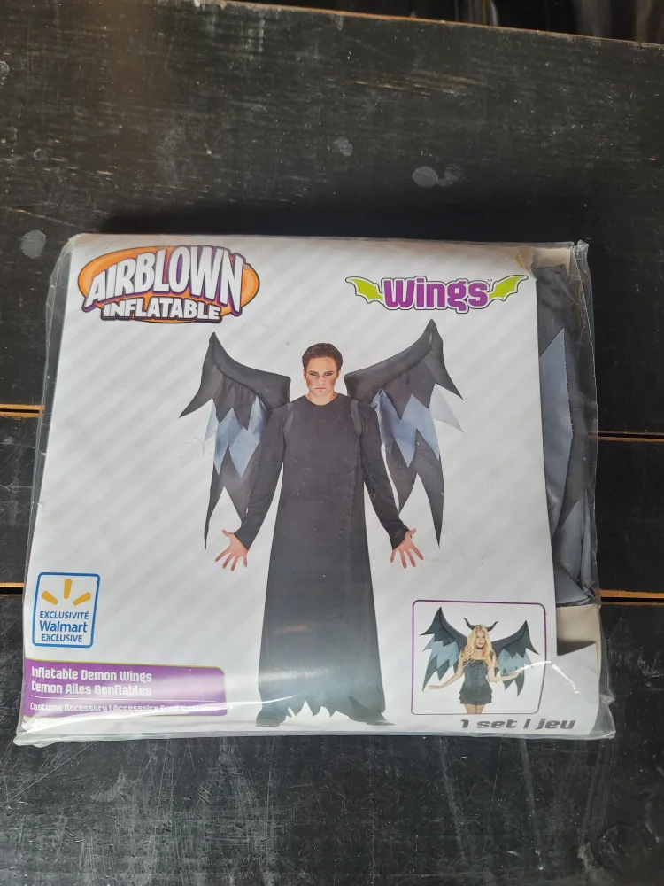 Airblown Inflatable Wings Costume - New in Package! image indicator(2)
