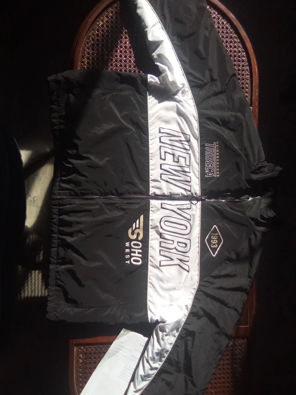 Ardene L-XL Black & White "New York" Jacket