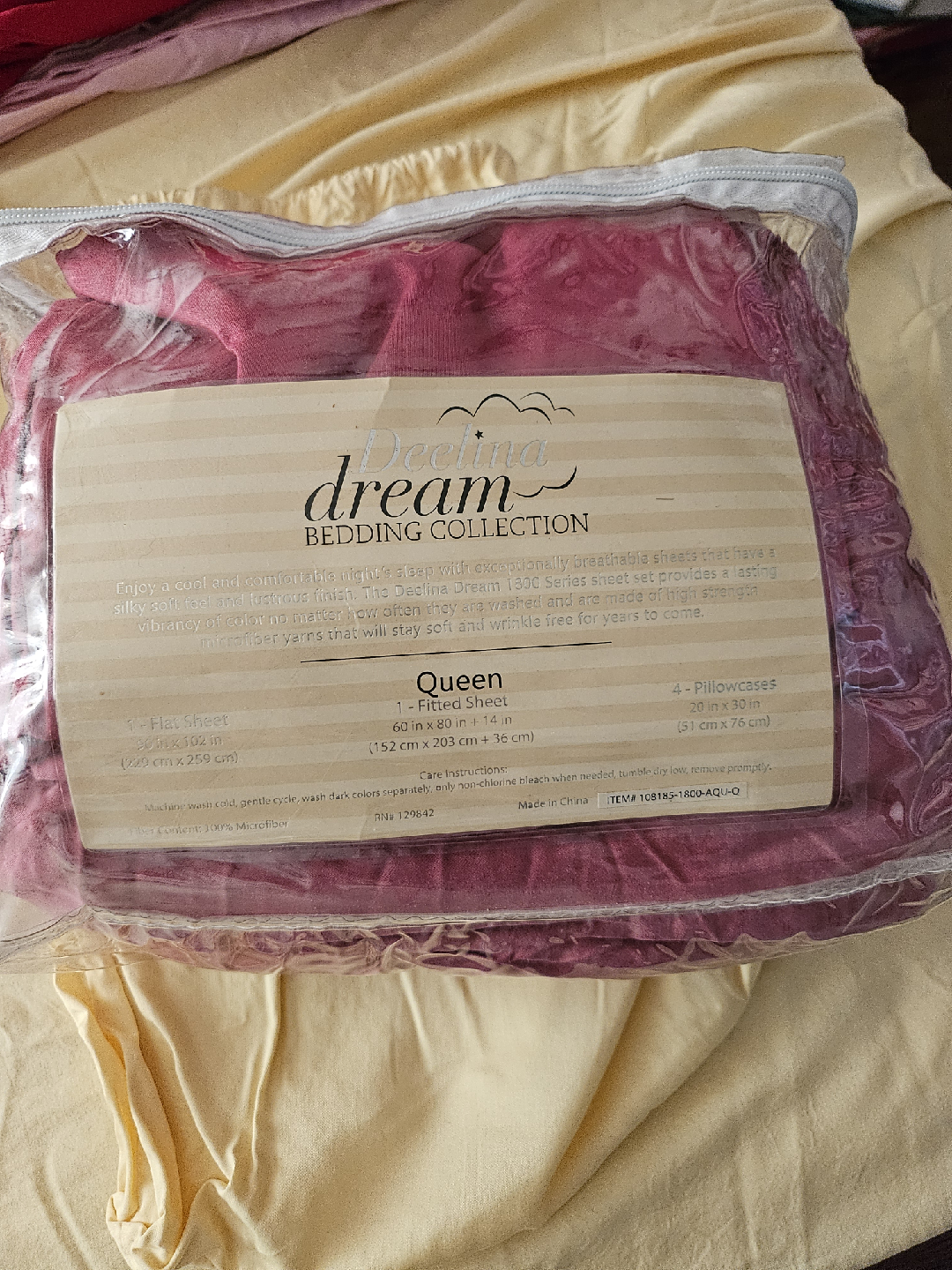 Declina Dream Queen Bedding Set - New