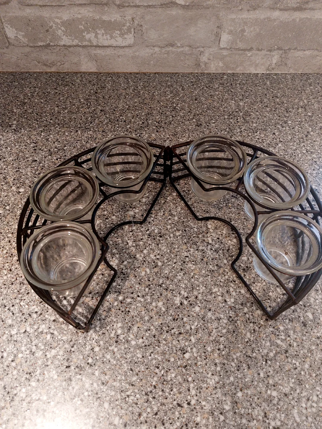 Stable Candle Holder with Six Glass Votive cups image indicator(2)