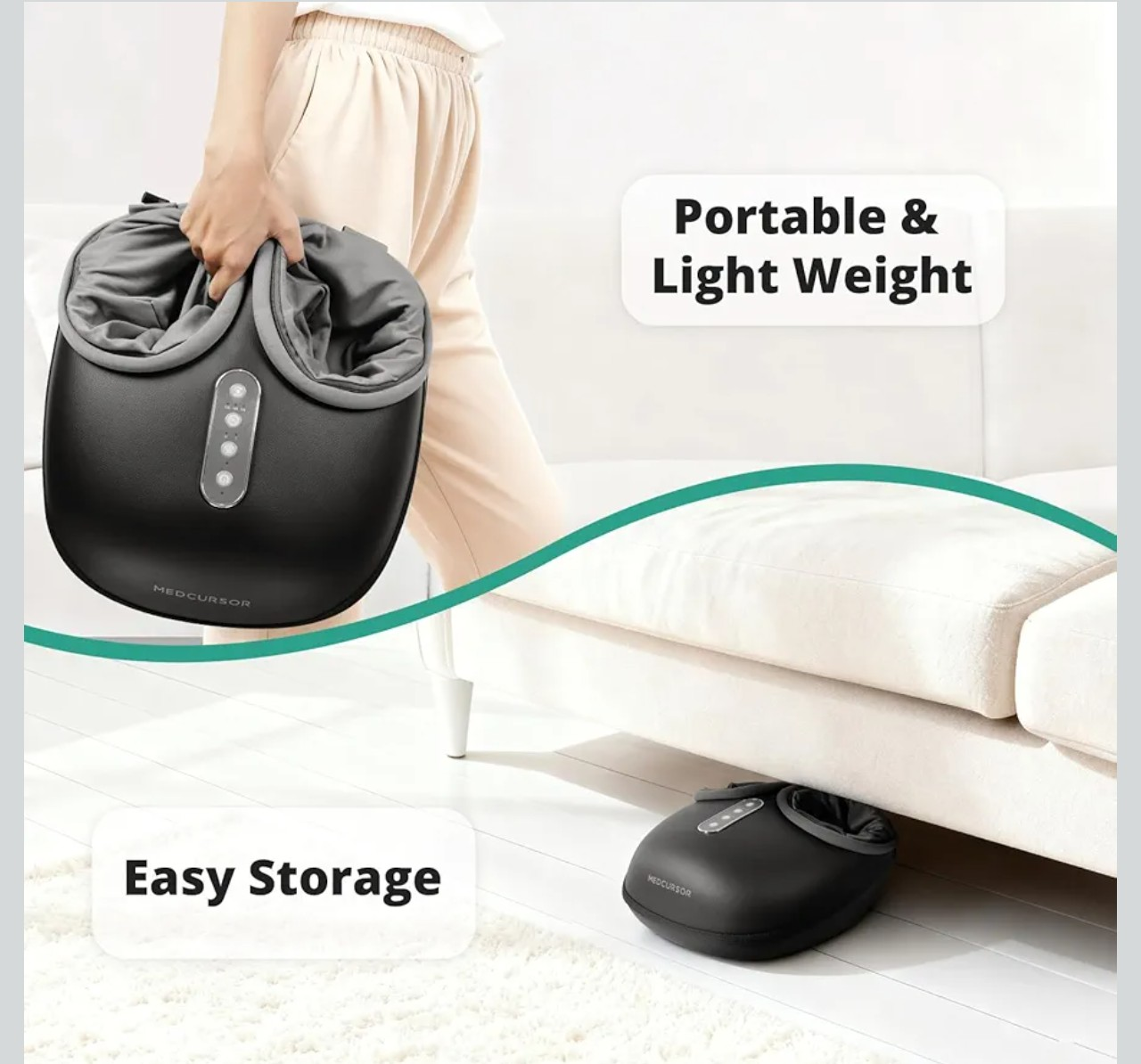 Medcursor Shiatsu Foot Massager with Heat - photo 5