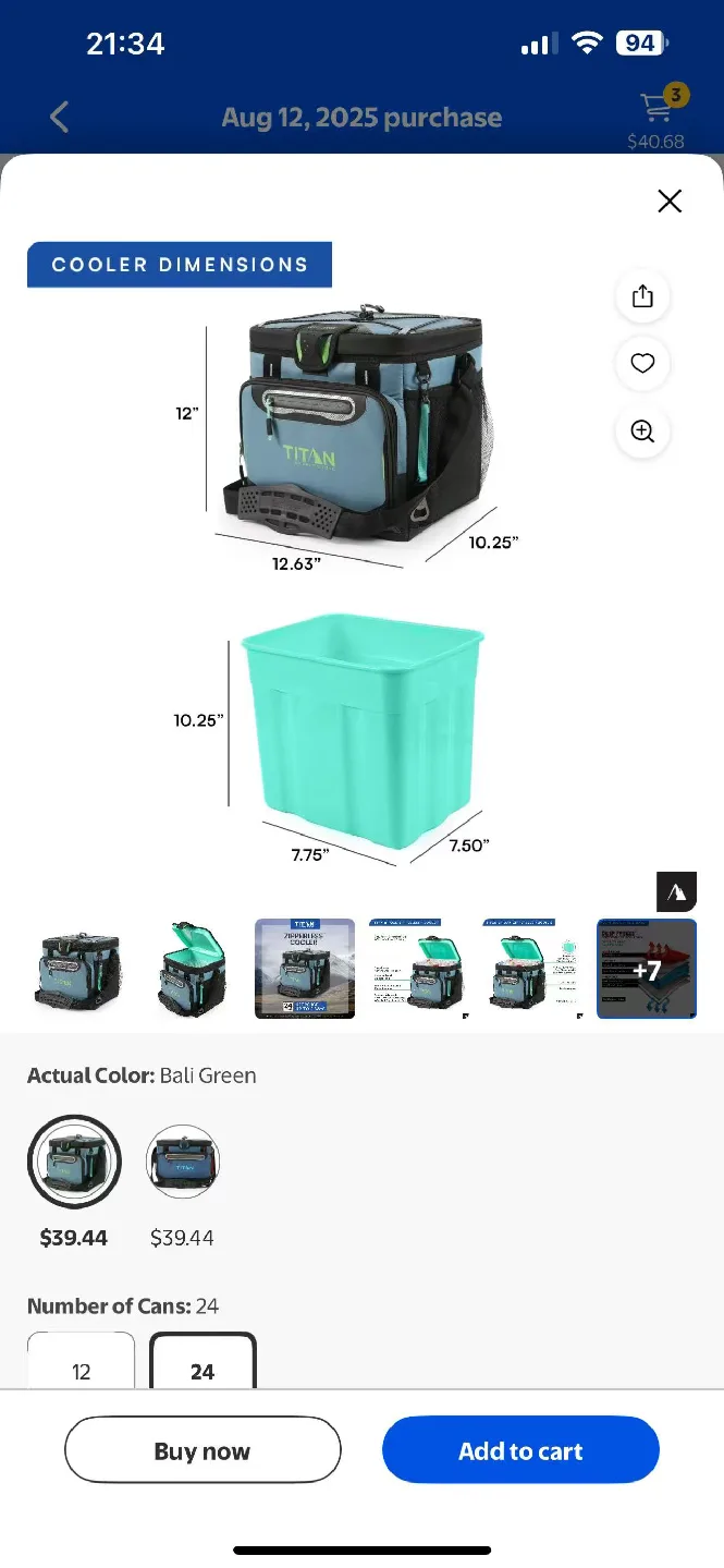 Titan 24 Can Cooler - Bali Green image indicator(2)