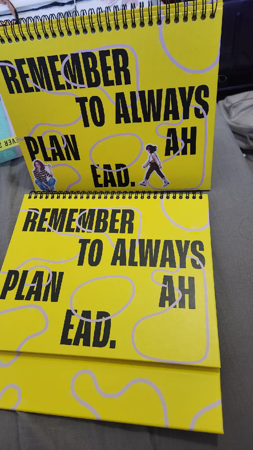 Indigo Yellow Weekly Desk Planner thumbnail