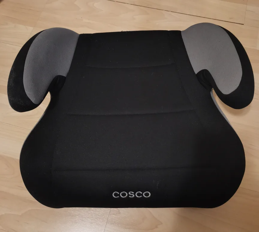 Cosco Backless Booster Car Seat - Black and Grey