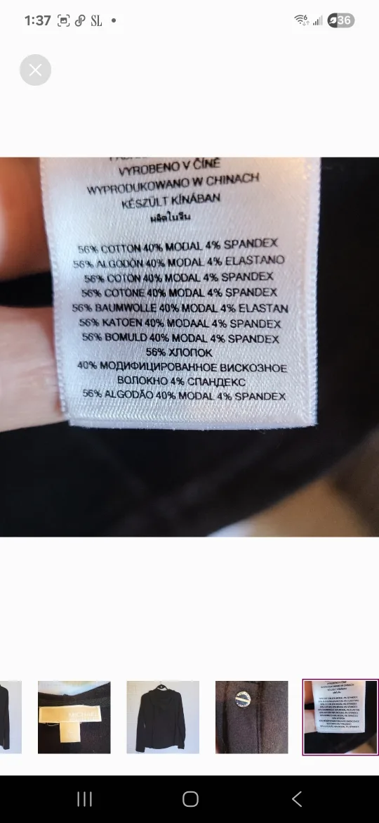 Black  Micheal Kors  hoddie , image indicator(4)