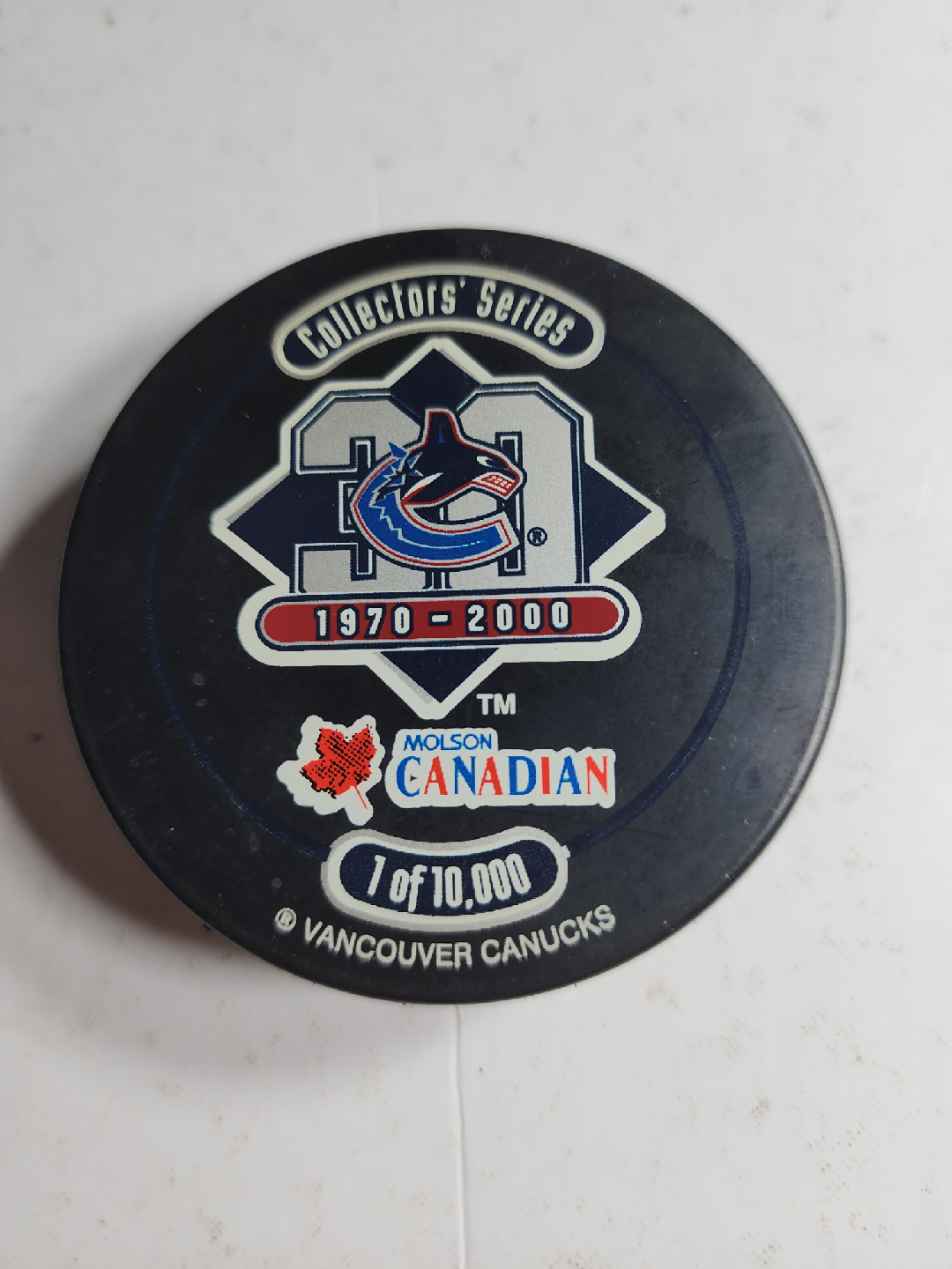 Vancouver Canucks Collectors' Series Hockey Puck - photo 2