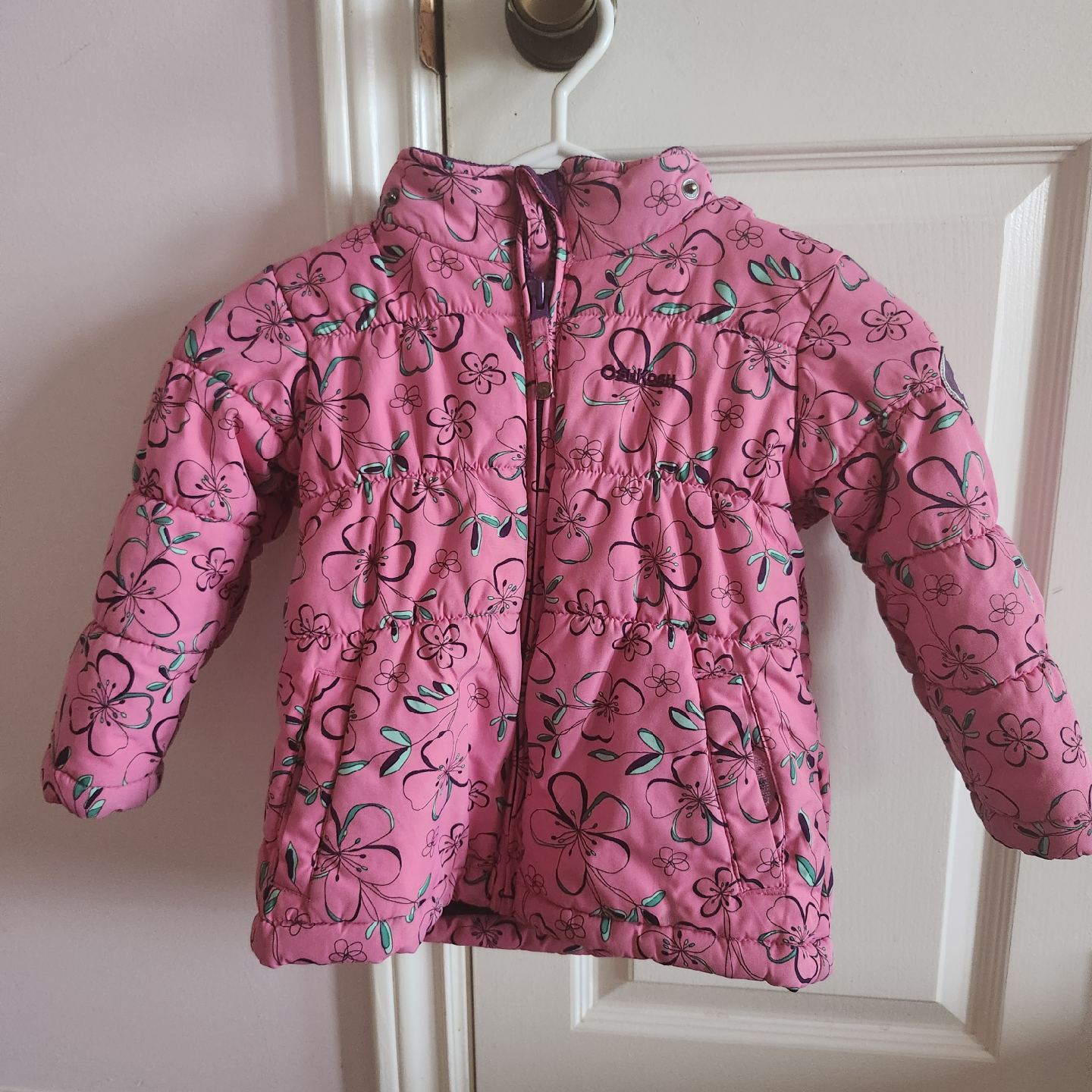 OshKosh Floral Puffer Jacket, 3T