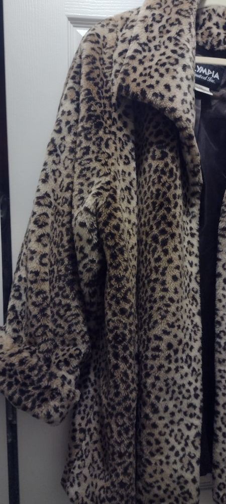 Olympia Limited Inc. Leopard Print Coat - Size 2X - photo 3
