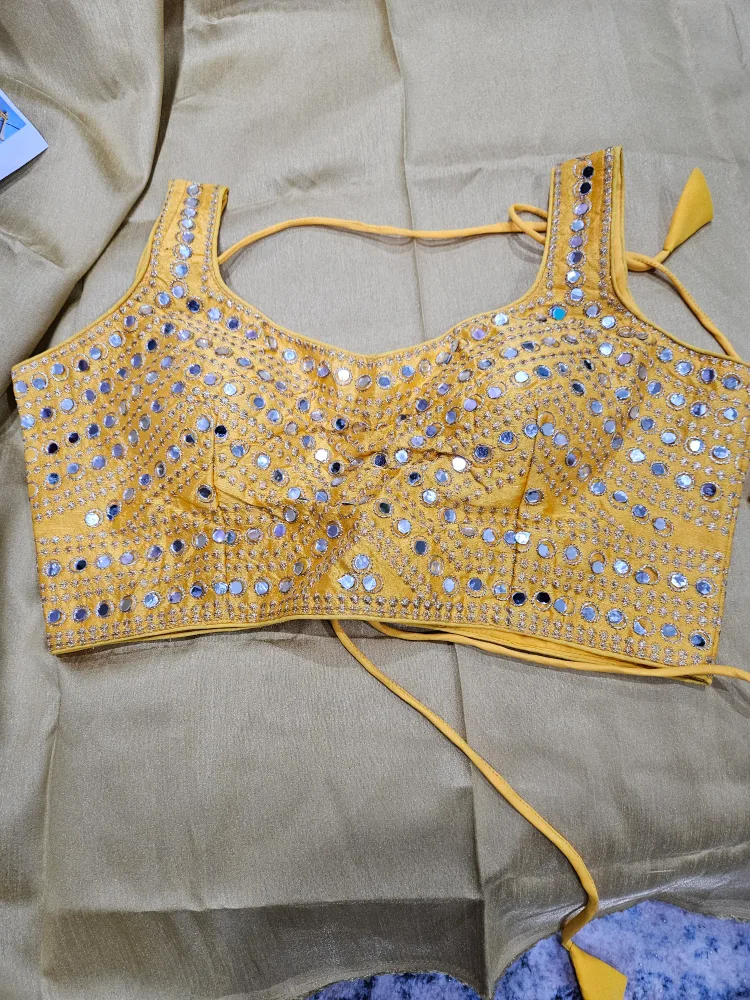 Embroidered Sari Blouse - Assorted Colours image indicator(6)