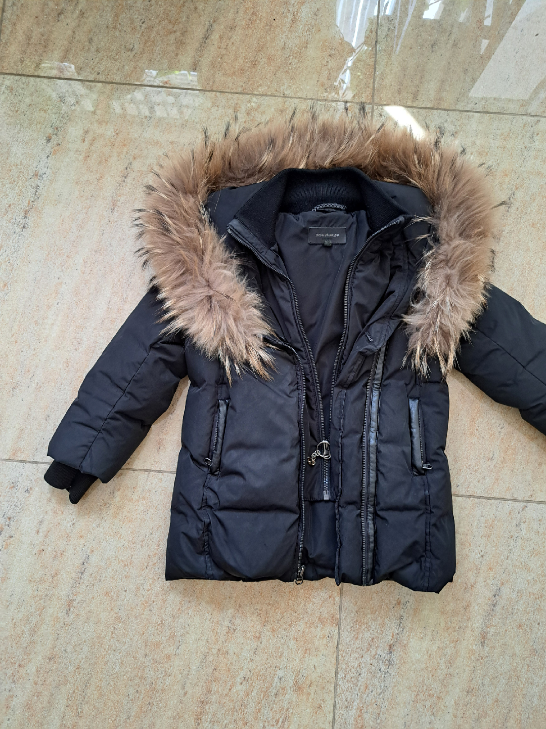Mackage Black Down Puffer Jacket w/ Fur Hood - photo 2