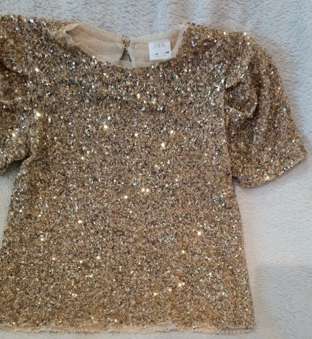 Zara Kids Sequin Top - Size 10 image indicator(5)
